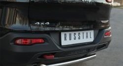 14 999 р. Защита заднего бампера (Trailhawk, 63 мм, нержавейка) SLITKOFF  Jeep Cherokee  KL (2014-2017) дорестайлинг  с доставкой в г. Воронеж. Увеличить фотографию 3
