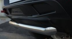 14 999 р. Защита заднего бампера (Trailhawk, 63 мм, нержавейка) SLITKOFF  Jeep Cherokee  KL (2014-2017) дорестайлинг  с доставкой в г. Воронеж. Увеличить фотографию 4