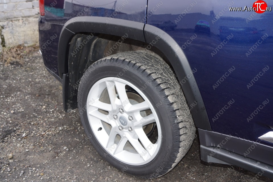 12 799 р. Накладки на колёсные арки PERFORMANCE Jeep Compass MK рестайлинг (2011-2015) (Неокрашенные)  с доставкой в г. Воронеж