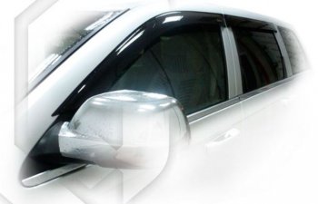 Дефлектора окон CA-Plastic Jeep Grand Cherokee  WK (2004-2010) (Classic полупрозрачный, Без хром.молдинга)