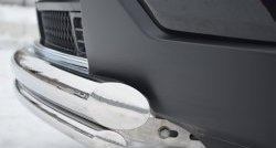 17 749 р. Защита переднего бампера (2 трубыØ76 и 42 мм, нержавейка) SLITKOFF Jeep Grand Cherokee WK2 дорестайлинг (2010-2013)  с доставкой в г. Воронеж. Увеличить фотографию 3