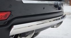 11 599 р. Защита заднего бампера (Ø75x42 мм, нержавейка) Russtal Jeep Grand Cherokee WK2 дорестайлинг (2010-2013)  с доставкой в г. Воронеж. Увеличить фотографию 2
