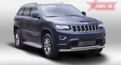 8 279 р. Декоративный элемент воздухозаборника Souz-96 (d16)  Jeep Grand Cherokee  WK2 (2010-2013) дорестайлинг  с доставкой в г. Воронеж. Увеличить фотографию 1