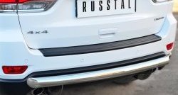 14 599 р. Одинарная защита заднего бампера из трубы диаметром 76 мм SLITKOFF Jeep Grand Cherokee WK2 дорестайлинг (2010-2013)  с доставкой в г. Воронеж. Увеличить фотографию 2