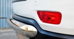 14 599 р. Одинарная защита заднего бампера из трубы диаметром 76 мм SLITKOFF Jeep Grand Cherokee WK2 дорестайлинг (2010-2013)  с доставкой в г. Воронеж. Увеличить фотографию 3