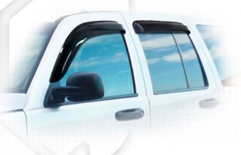 Дефлектора окон CA-Plastiс Jeep Liberty  KJ (2001-2007) дорестайлинг, рестайлинг (Classic полупрозрачный)