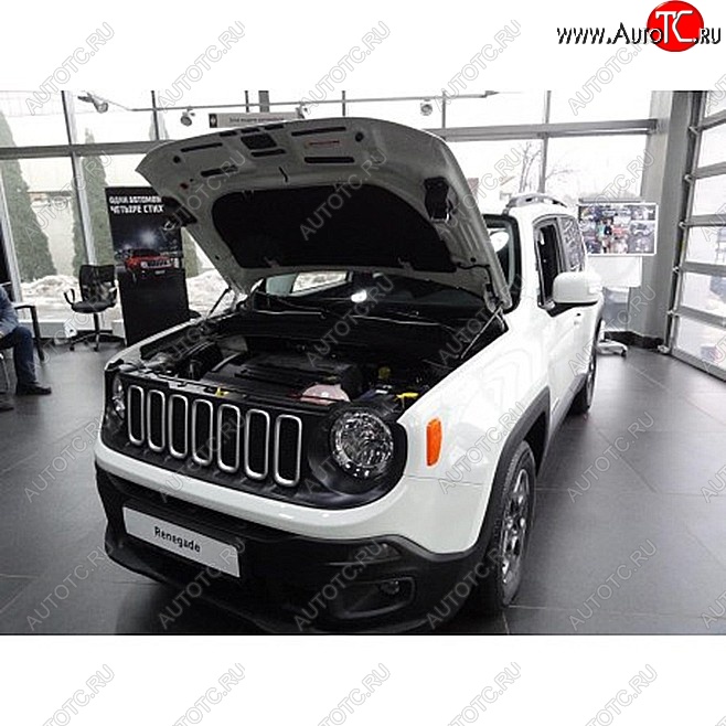 2 049 р. Упоры капота Russtal Jeep Renegade дорестайлинг (2014-2018)  с доставкой в г. Воронеж