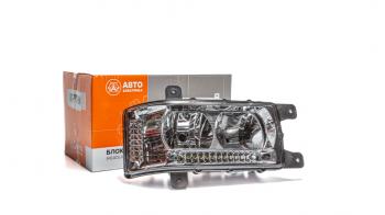 8 999 р. Правая фара в сборе (с ДХО LED, Н/О) АвтоЭлектрика КамАЗ 4308 рестайлинг (2010-2025)  с доставкой в г. Воронеж. Увеличить фотографию 2