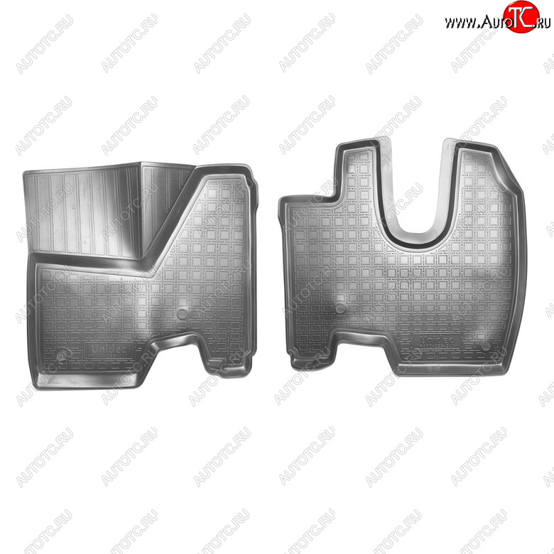 1 399 р. Комплект ковриков в салон Norplast  Mercedes-Benz Axor (2007-2012), КамАЗ 5490 (2013-2025) (Цвет: черный)  с доставкой в г. Воронеж