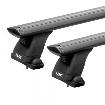 15 889 р. Багажник на крышу без рейлингов сборе LUX  KIA K5  DL (2019-2022) (дуги аэро-трэвэл 130 см, без замка, черный)  с доставкой в г. Воронеж. Увеличить фотографию 2