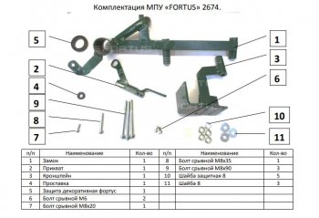 10 549 р. Замок КПП FORTUS (6MT) KIA Seltos (2019-2025)  с доставкой в г. Воронеж. Увеличить фотографию 3