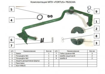 12 999 р. Замок рулевого вала FORTUS (бесштыревой) AT+ KIA Seltos (2019-2025)  с доставкой в г. Воронеж. Увеличить фотографию 3