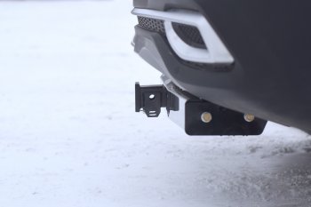 18 039 р. Фаркоп Petroil Tuning (съемный квадрат, с нержавеющей пластиной) KIA Seltos (2019-2025)  с доставкой в г. Воронеж. Увеличить фотографию 2