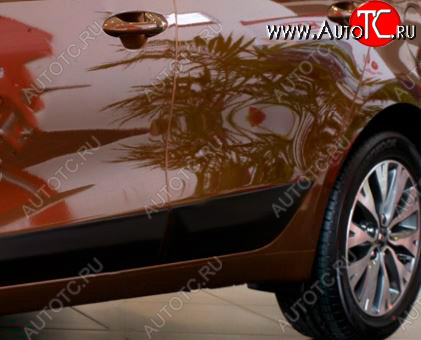 1 029 р. Молдинг двери RA (задний левый) KIA Ceed 2 JD рестайлинг, хэтчбэк (2015-2018) (Поверхность глянец под покраску, Неокрашенный)  с доставкой в г. Воронеж