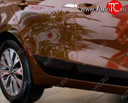1 029 р. Молдинг двери RA (задний правый) KIA Ceed 2 JD дорестайлинг, хэтчбэк (2012-2015) (Поверхность глянец под покраску, Неокрашенный)  с доставкой в г. Воронеж
