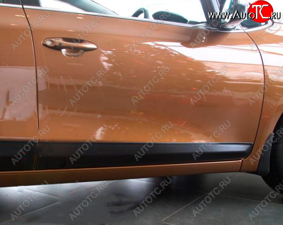 1 539 р. Молдинг двери RA (передний правый)  KIA Ceed  2 JD (2012-2018) дорестайлинг, хэтчбэк, рестайлинг, хэтчбэк (Поверхность шагрень)  с доставкой в г. Воронеж