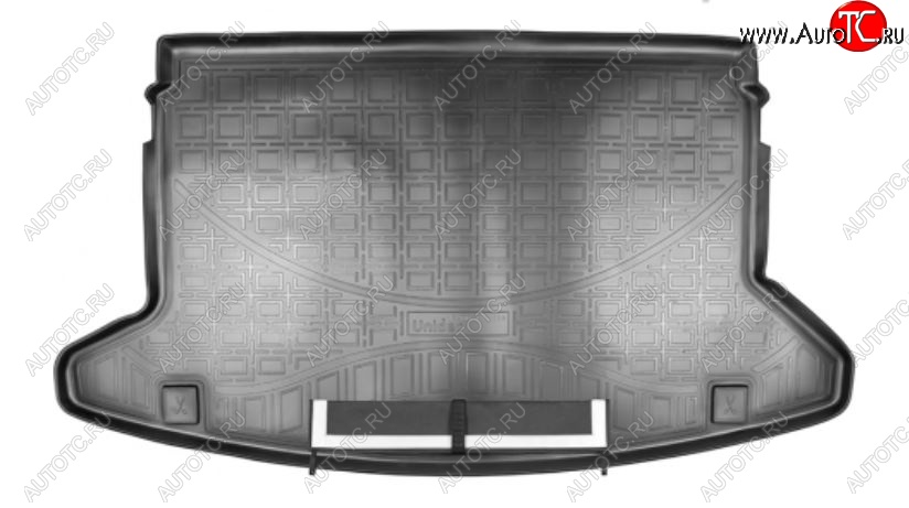 2 999 р. Коврик в багажник Norplast  KIA Ceed  3 CD (2018-2025) хэтчбэк (Черный с фартуком)  с доставкой в г. Воронеж