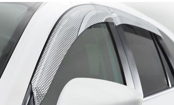 2 159 р. Дефлектора окон CA-Plastic  KIA Ceed  2 JD (2012-2018) дорестайлинг универсал, рестайлинг универсал (Серия Art серебро, Без хром молдинга)  с доставкой в г. Воронеж. Увеличить фотографию 2