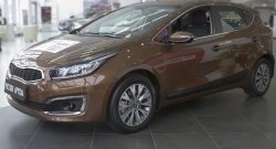 1 639 р. Реснички на фары (рестайлинг, хетчбек) RA  KIA Ceed  2 JD (2015-2018) рестайлинг, хэтчбэк (Поверхность глянец (под окраску), Неокрашенные)  с доставкой в г. Воронеж. Увеличить фотографию 4