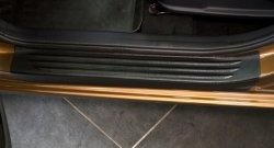 2 429 р. Накладки на порожки автомобиля (рестайлинг, хетчбек) RA KIA Ceed 2 JD рестайлинг, хэтчбэк (2015-2018)  с доставкой в г. Воронеж. Увеличить фотографию 2