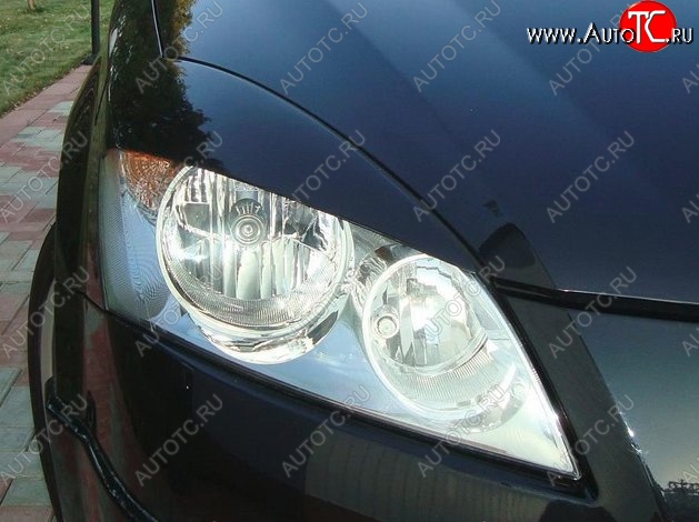 1 649 р. Реснички на фары CT v2 KIA Ceed 1 ED дорестайлинг, хэтчбэк 5 дв. (2006-2010) (Неокрашенные)  с доставкой в г. Воронеж
