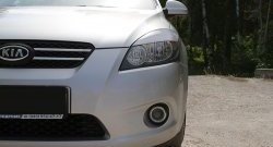 919 р. Реснички на фары RA KIA Ceed 1 ED дорестайлинг, хэтчбэк 5 дв. (2006-2010) (Поверхность глянец (под окраску), Неокрашенные)  с доставкой в г. Воронеж. Увеличить фотографию 3