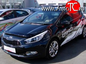 4 599 р. Дефлектор капота NovLine KIA Ceed 1 ED рестайлинг, хэтчбэк 5 дв. (2010-2012)  с доставкой в г. Воронеж