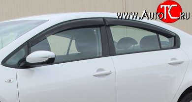 999 р. Комплект дефлекторов окон (ветровиков) 4 шт. (седан) Russtal KIA Cerato 3 YD дорестайлинг седан (2013-2016)  с доставкой в г. Воронеж