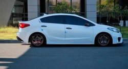 5 499 р. Накладки на задний бампер Drive  KIA Cerato  3 YD (2013-2016) дорестайлинг седан (Неокрашенная)  с доставкой в г. Воронеж. Увеличить фотографию 3