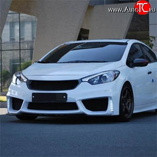 18 999 р. Передний бампер Drive KIA Cerato 3 YD дорестайлинг седан (2013-2016) (Неокрашенный)  с доставкой в г. Воронеж