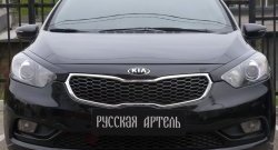 1 299 р. Реснички на фары RA  KIA Cerato  3 YD (2013-2016) дорестайлинг седан (Неокрашенные)  с доставкой в г. Воронеж. Увеличить фотографию 3