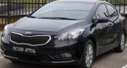 1 299 р. Реснички на фары RA KIA Cerato 3 YD дорестайлинг седан (2013-2016) (Неокрашенные)  с доставкой в г. Воронеж. Увеличить фотографию 4