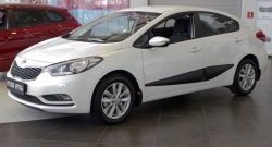 4 129 р. Молдинги RA (широкие, комплект на 4 двери)  KIA Cerato  4 BD (2018-2025) дорестайлинг седан, рестайлинг седан (Поверхность глянец (под окраску), Неокрашенные)  с доставкой в г. Воронеж. Увеличить фотографию 4