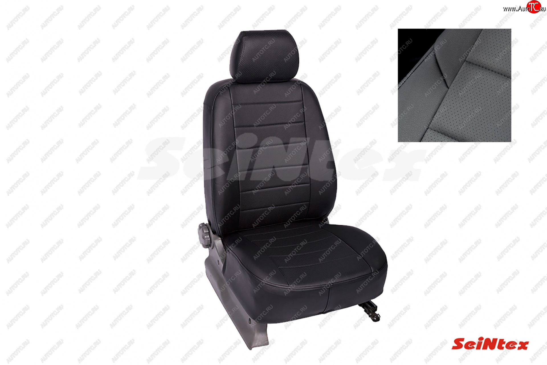 5 999 р. Чехлы для сидений Seintex (экокожа, edition plus) KIA Cerato 4 BD дорестайлинг седан (2018-2021) (Цвет: черный/черный)  с доставкой в г. Воронеж