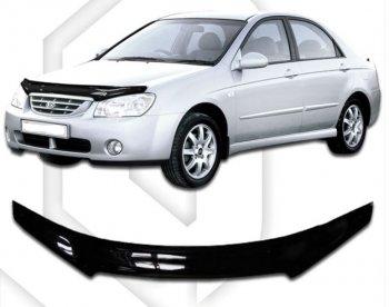 Дефлектор капота CA-Plastiс KIA Cerato 1 LD седан рестайлинг (2005-2008)