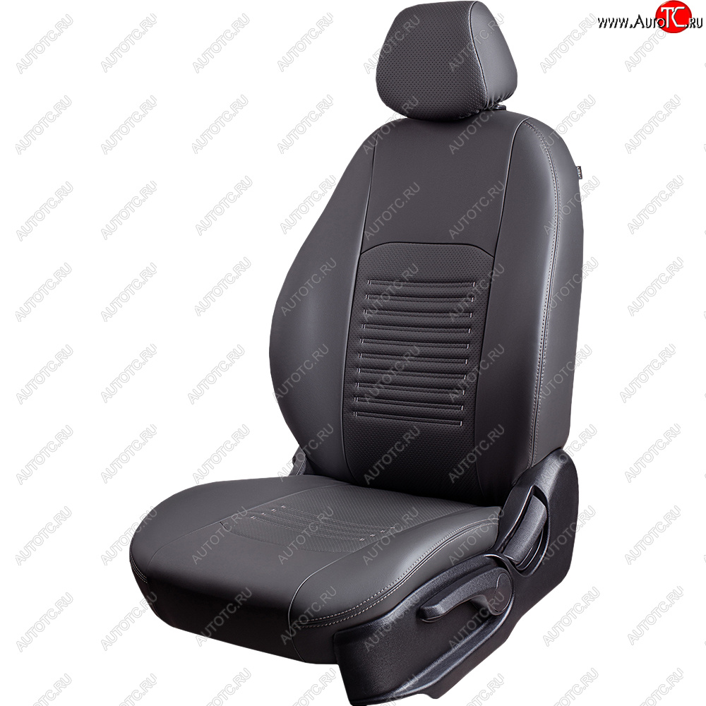 18 549 р. Чехлы сидений (Илана+Орегон, 60/40 2Г) Турин  KIA Cerato  2 TD (2008-2013) седан (серый/серый)  с доставкой в г. Воронеж