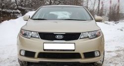 4 599 р. Накладка на передний бампер GT Dynamics KIA Cerato 2 TD седан (2008-2013) (Неокрашенная)  с доставкой в г. Воронеж. Увеличить фотографию 2