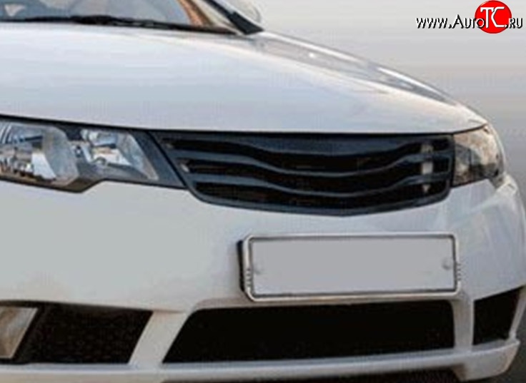 1 849 р. Решётка радиатора M-VRS KIA Cerato 2 TD седан (2008-2013) (Неокрашенная)  с доставкой в г. Воронеж