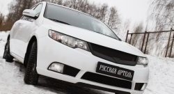 4 199 р. Решётка радиатора (Forte) RA KIA Cerato 2 TD седан (2008-2013) (Поверхность глянец (под окраску), Неокрашенная)  с доставкой в г. Воронеж. Увеличить фотографию 2