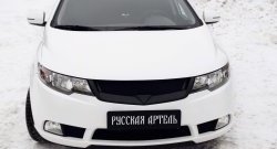 4 199 р. Решётка радиатора (Forte) RA KIA Cerato 2 TD седан (2008-2013) (Поверхность глянец (под окраску), Неокрашенная)  с доставкой в г. Воронеж. Увеличить фотографию 3