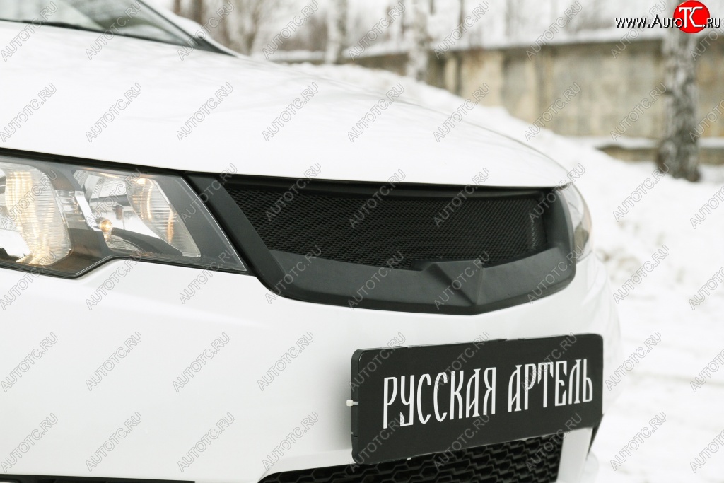 4 199 р. Решётка радиатора (Forte) RA KIA Cerato 2 TD седан (2008-2013) (Поверхность глянец (под окраску), Неокрашенная)  с доставкой в г. Воронеж