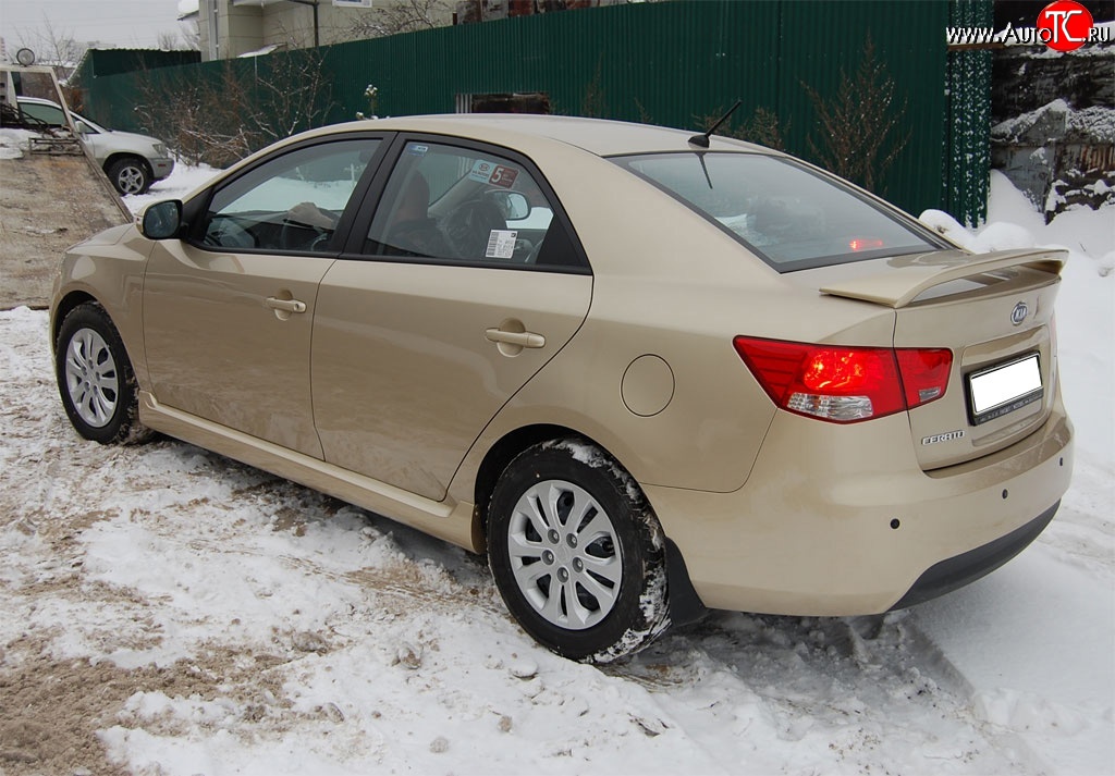 2 549 р. Спойлер GT Dynamics KIA Cerato 2 TD седан (2008-2013) (Неокрашенный)  с доставкой в г. Воронеж