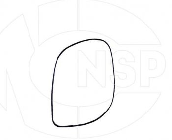 869 р. Зеркальный элемент зеркала заднего вида NSP (с обогревом, правый) KIA Cerato 2 TD седан (2008-2013)  с доставкой в г. Воронеж. Увеличить фотографию 3
