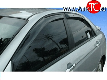 611 р. Дефлекторы окон (ветровики) Novline 4 шт KIA Cerato 2 TD седан (2008-2013)  с доставкой в г. Воронеж