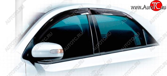1 999 р. Дефлектора окон CA-Plastic  KIA Forte  седан (2008-2013) (Classic полупрозрачный, Без хром.молдинга)  с доставкой в г. Воронеж