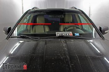 1 699 р. Водостоки (дефлектора) лобового стекла Стрелка 11 KIA Mohave HM дорестайлинг (2008-2017)  с доставкой в г. Воронеж. Увеличить фотографию 3
