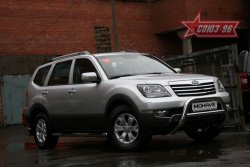 17 909 р. Защита переднего бампера Souz-96 (d76) KIA Mohave HM дорестайлинг (2008-2017)  с доставкой в г. Воронеж. Увеличить фотографию 2