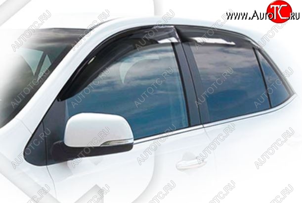 1 999 р. Дефлектора окон CA-Plastiс KIA Picanto 3 JA хэтчбэк 5 дв. дорестайлинг (2017-2021) (Classic полупрозрачный, Без хром.молдинга)  с доставкой в г. Воронеж
