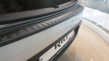 1 039 р. Защитная накладка заднего бампера Petroil Tuning KIA Rio 3 QB рестайлинг седан (2015-2017)  с доставкой в г. Воронеж. Увеличить фотографию 4