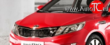 10 599 р. Капот Стандартный KIA Rio 3 QB дорестайлинг седан (2011-2015) (Окрашенный)  с доставкой в г. Воронеж